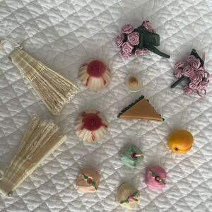 Assorted Miniature Food and Floral Decor